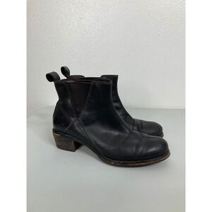 Red Wing Heritage 4529 Black Leather Chelsea Ankle Boots Womens 8.5 M Block Heel